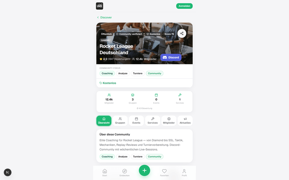 UNZE Connect — Community Referenz